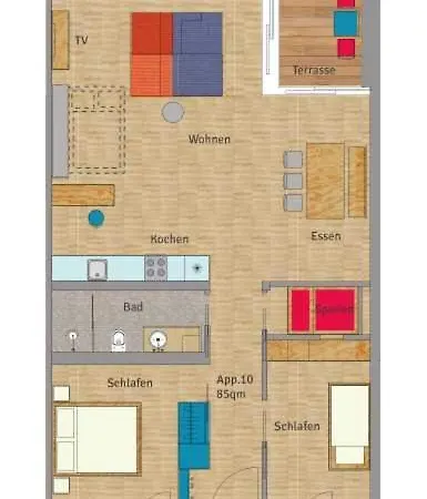 Апартаменты Z1-das Haus Цвенкау